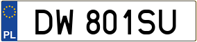 Trailer License Plate